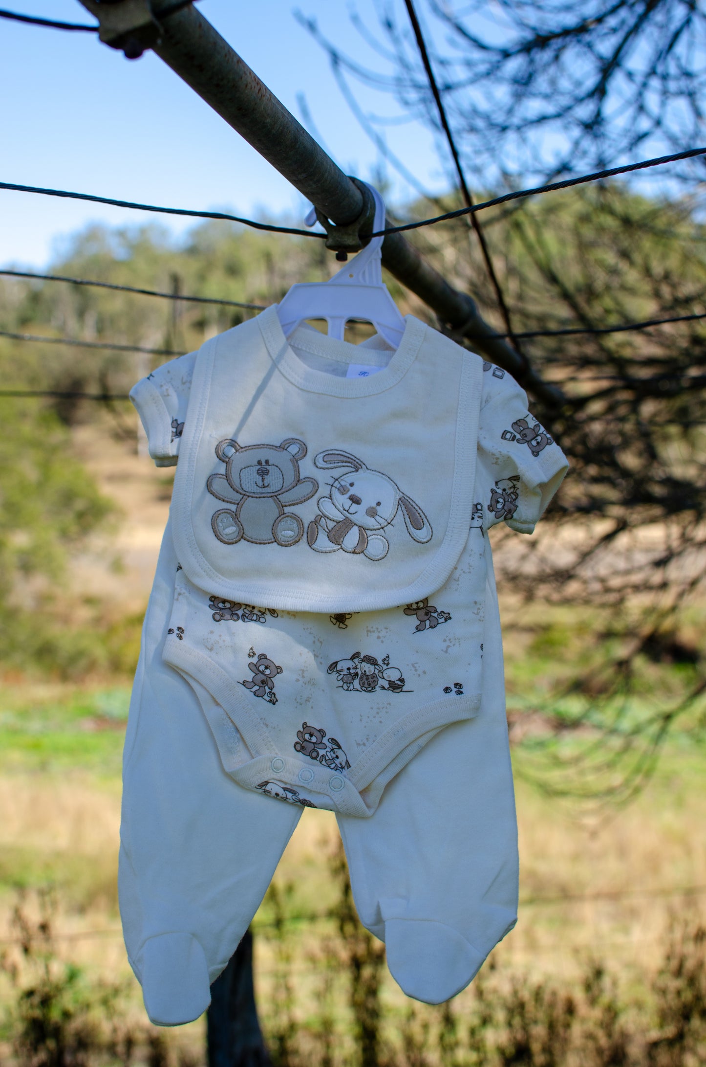 Bear & Bunnie Three Piece Set