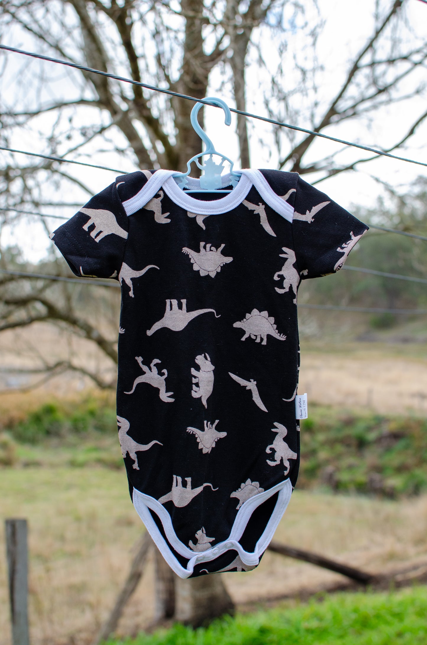 Short Sleeve Cotton Rompers (9-12 Months)