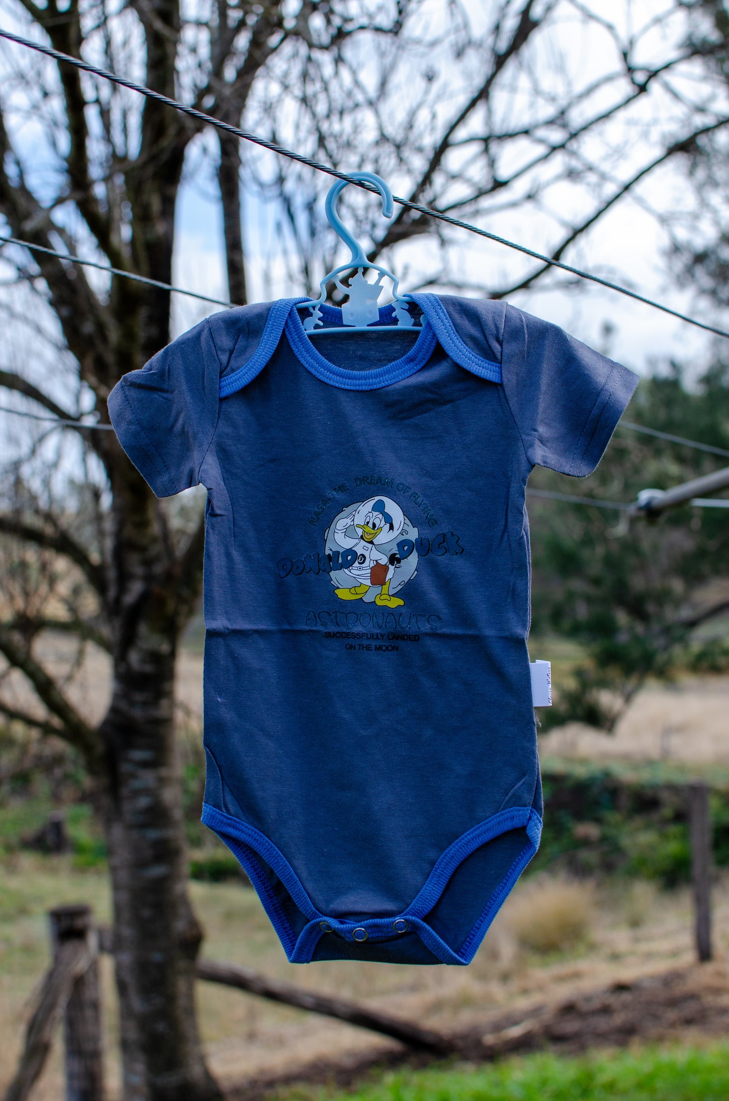 Short Sleeve Cotton Rompers (6-9 Months)